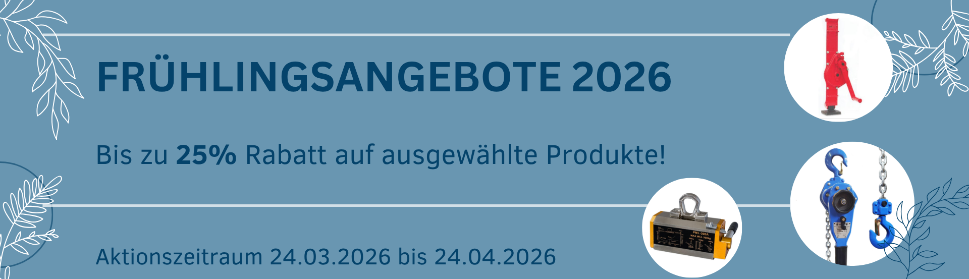 Frühlingsangebote 2026 – Bis zu 25% Rabatt auf ausgewählte Produkte